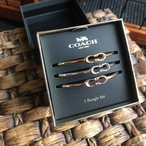 ♥️last set...Coach bangle bracelet trio - Picture 4 of 6